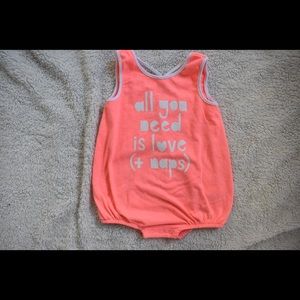 Cat and jack 6-9 month romper